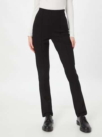 Coupe slim Pantalon 'Eysa' BOSS Orange en noir : devant