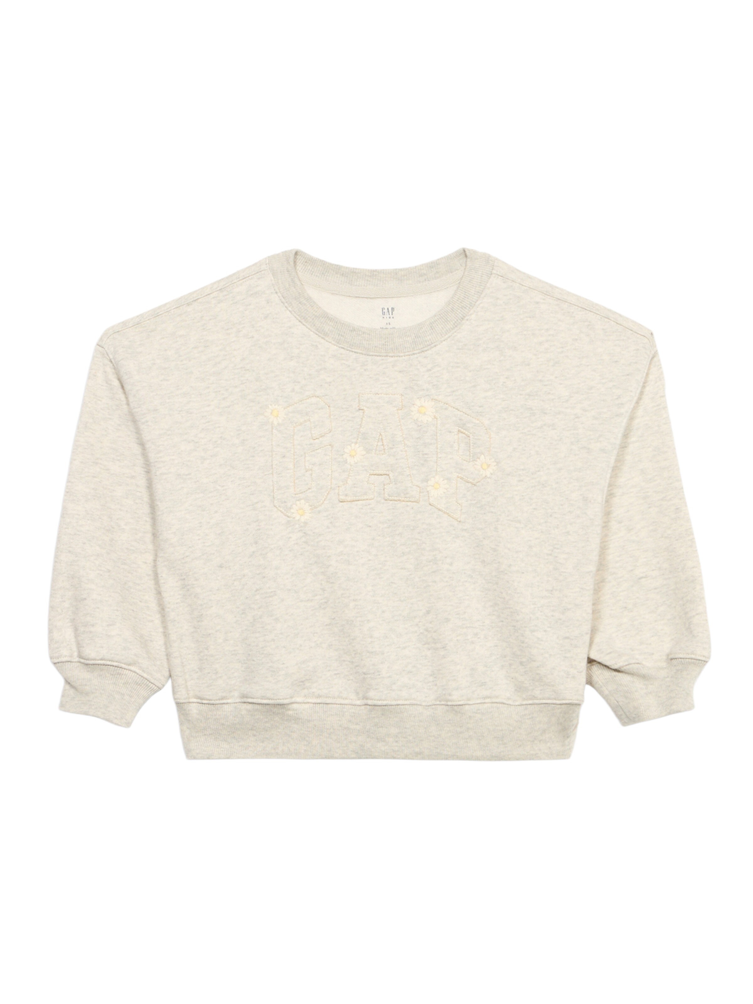Bluză de molton de la GAP pe gri: față