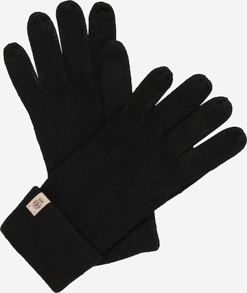 Roeckl - Guantes con dedos 'Essentials' en negro: frente