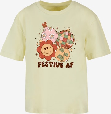 F4NT4STIC Shirt in Yellow: front