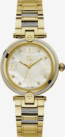 Gc Analog Watch 'Fusion Cable' in Gold: front