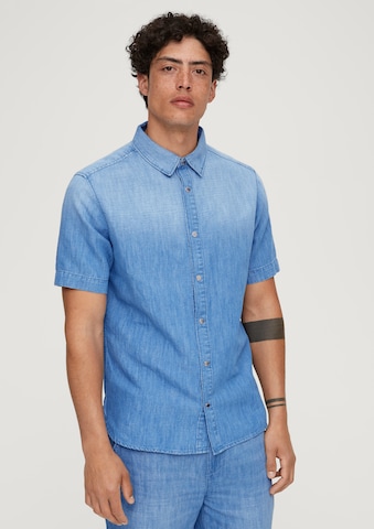 s.Oliver Regular fit Button Up Shirt in Blue