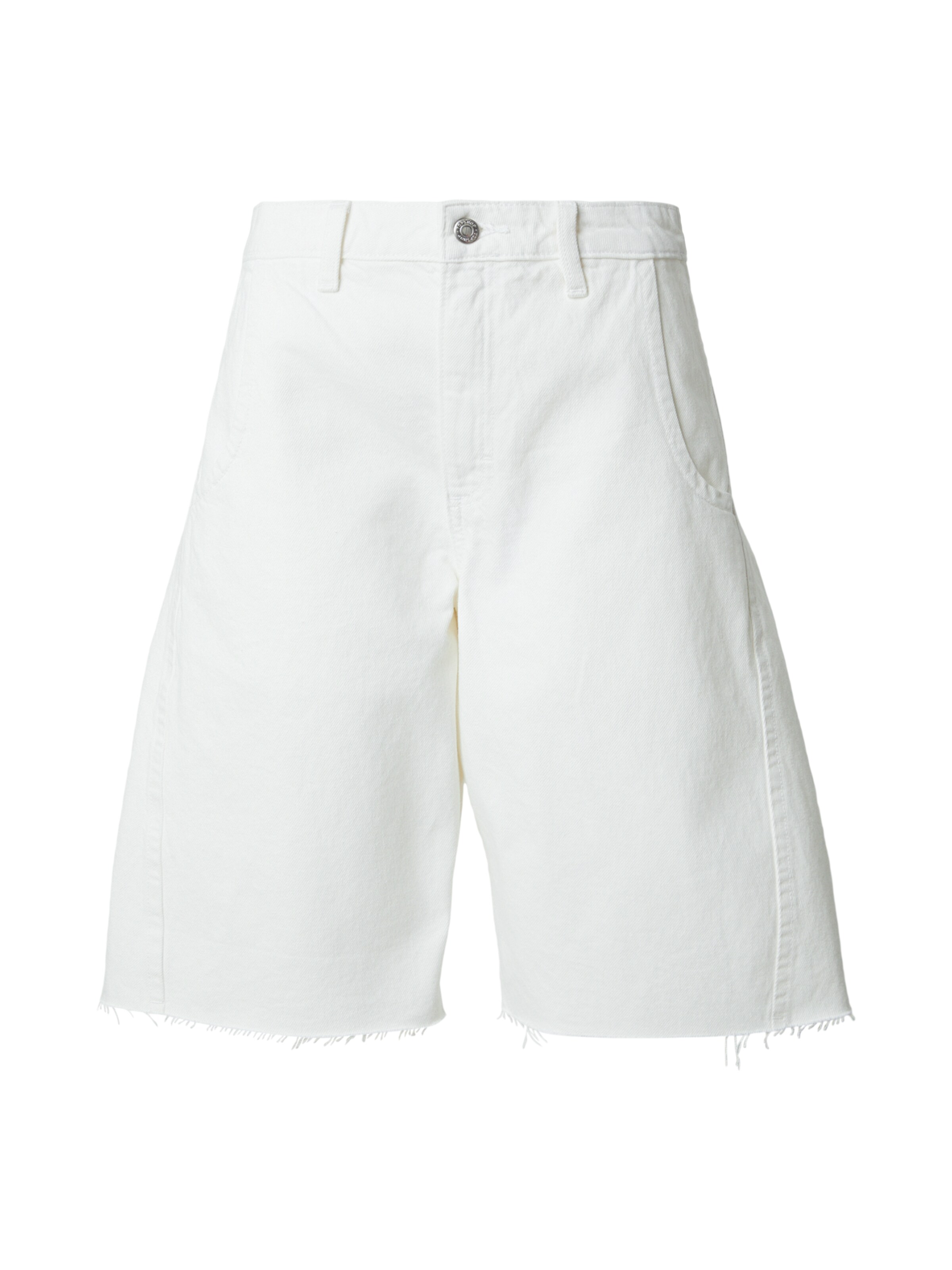 TOPSHOP Barrel Джинсы 'JOA' в Белый: спереди