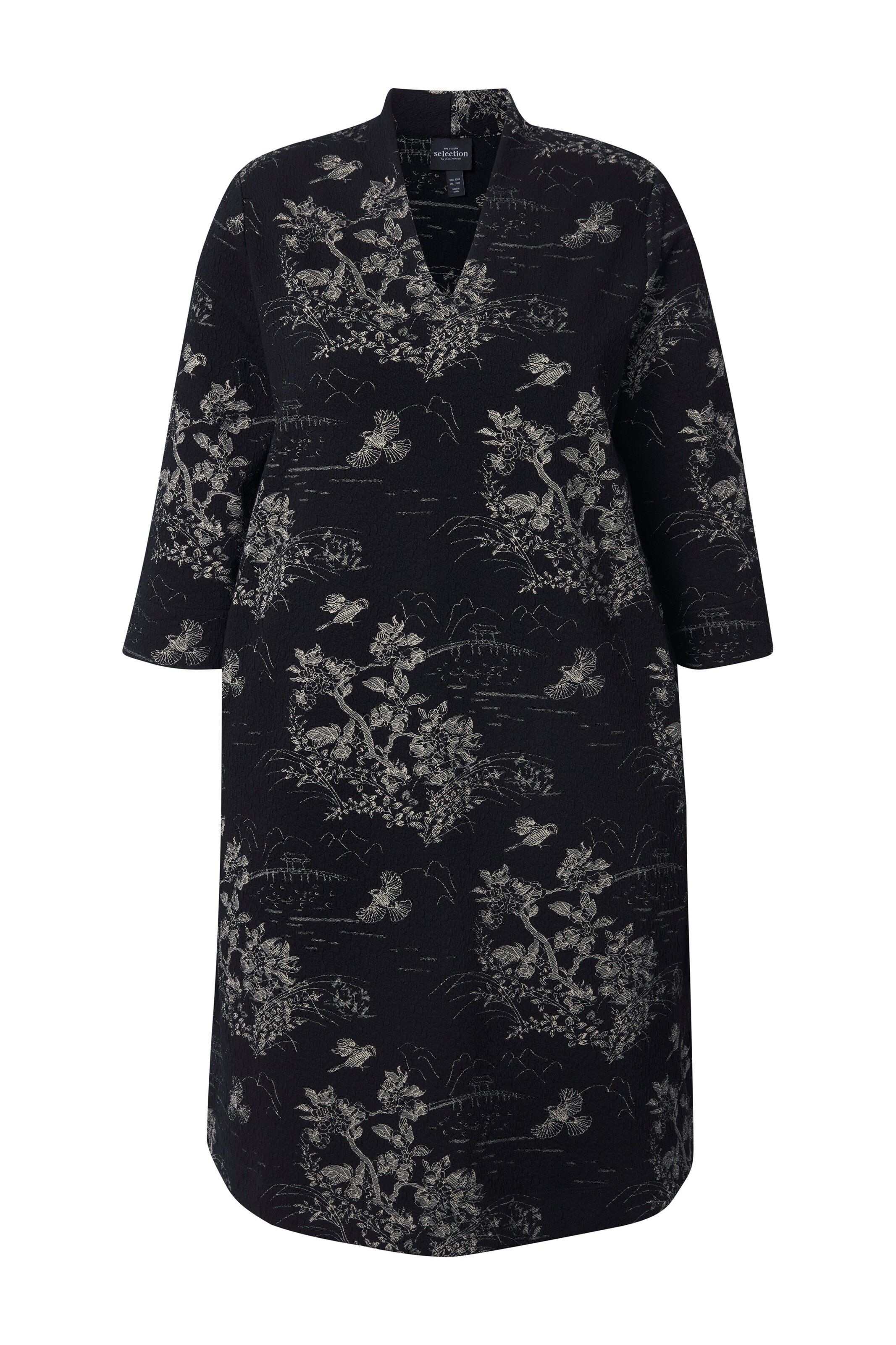 Ulla Popken Jurk in Zwart: voorkant