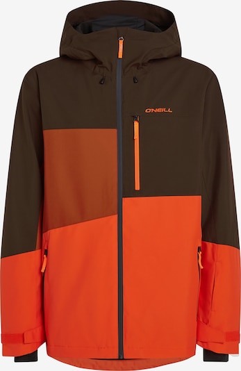 Sportinė striukė 'Fwc'cruz Triple Snow' iš O'NEILL, spalva – šokolado spalva / omarų spalva / tamsiai oranžinė, Prekių apžvalga