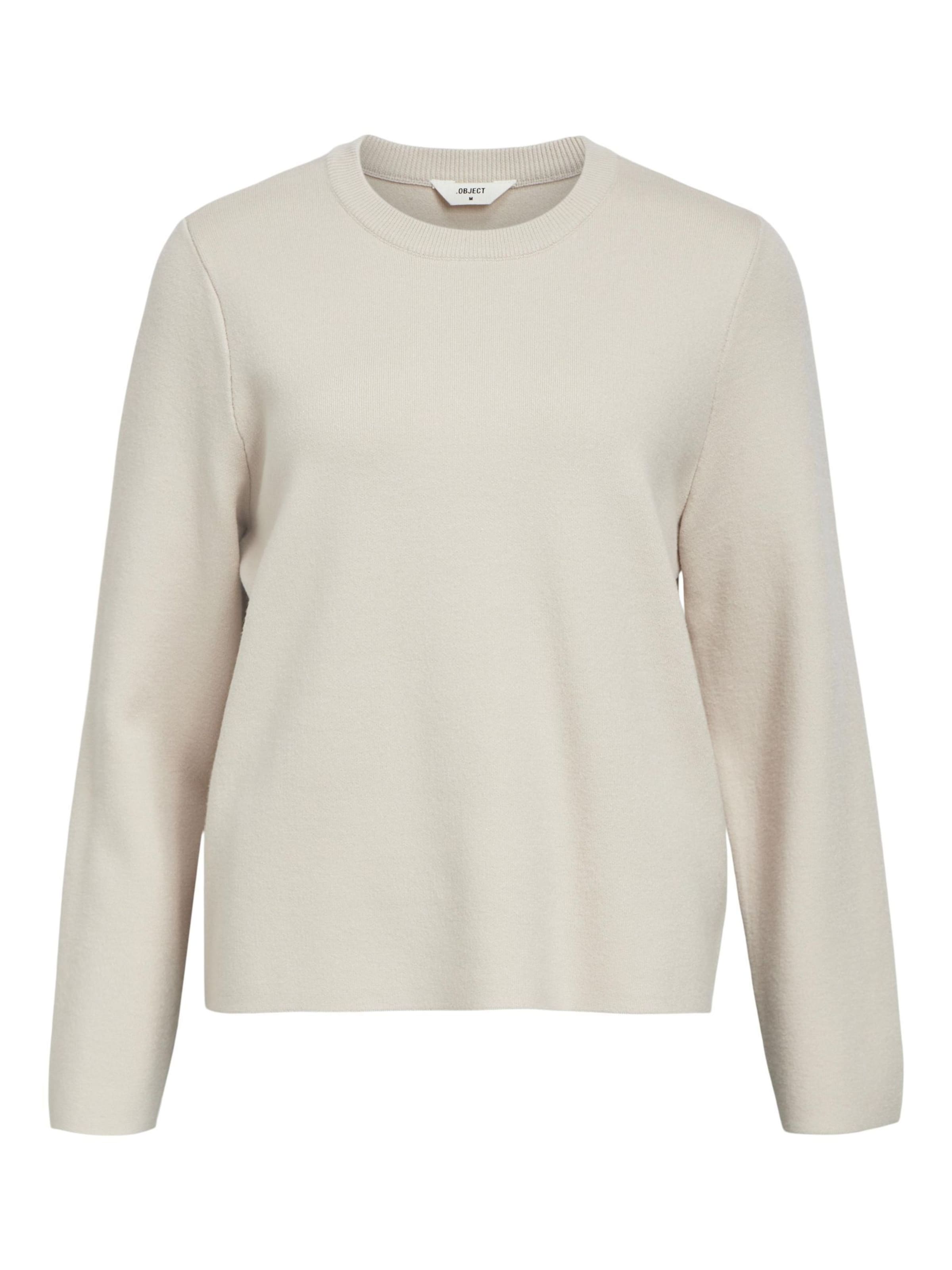 OBJECT Sweater 'OBJREYNARD' in Beige: front