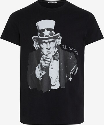 UNCLE SAM Shirt in Black: front