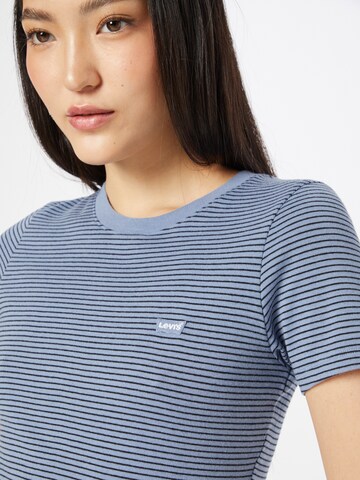 LEVI'S ® - Camisa 'SS Rib Baby Tee' em azul