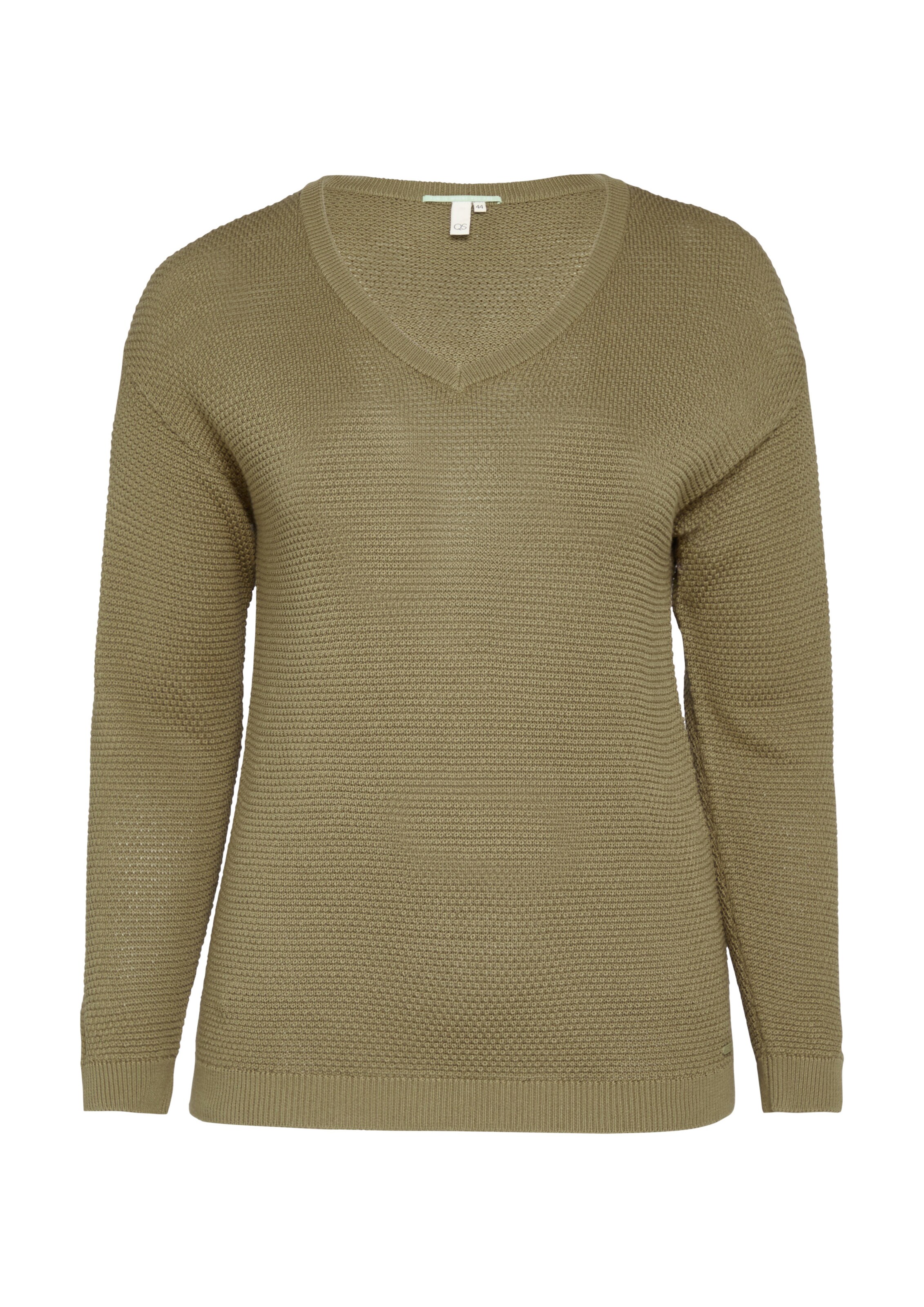 QS Pullover in Grün: Vorderseite