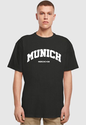 Merchcode T-Shirt 'Munich' in Schwarz: Vorderseite
