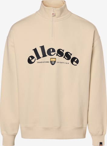 ELLESSE Sweatshirt ' Roane ' in Beige: front