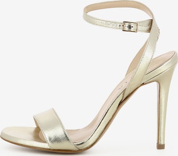 Sandales à lanières 'EVA' EVITA en or : devant