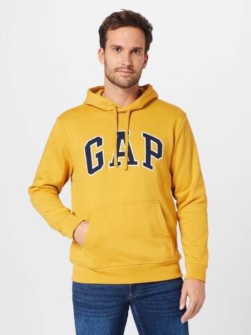 Sweat-shirt GAP en jaune : devant