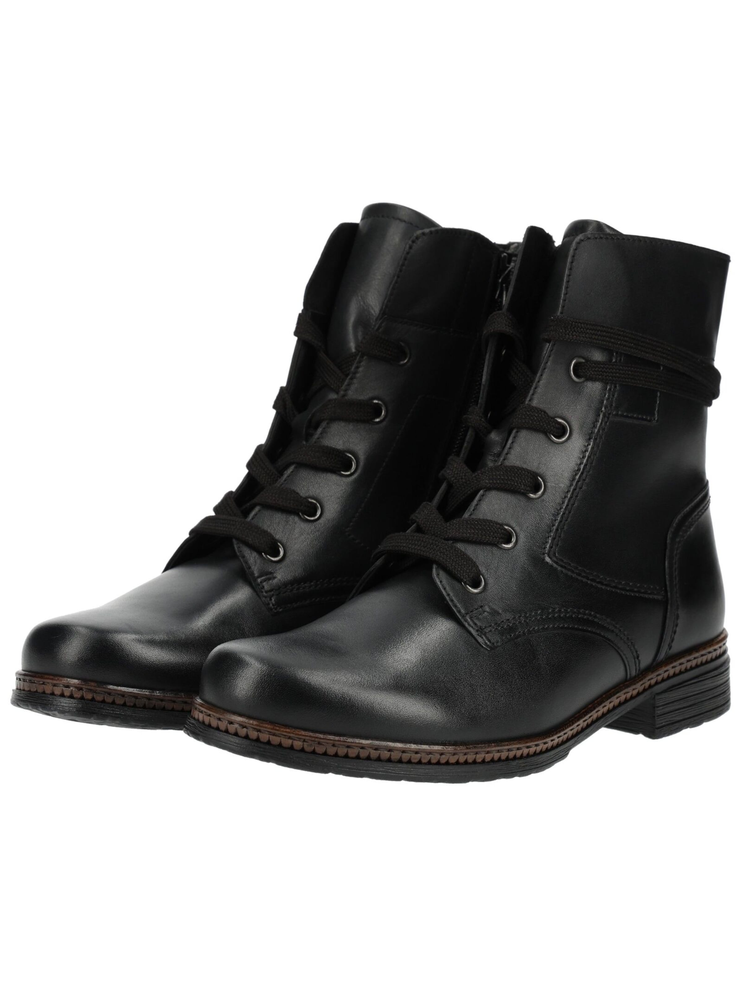 GABOR Schnürstiefelette in Schwarz