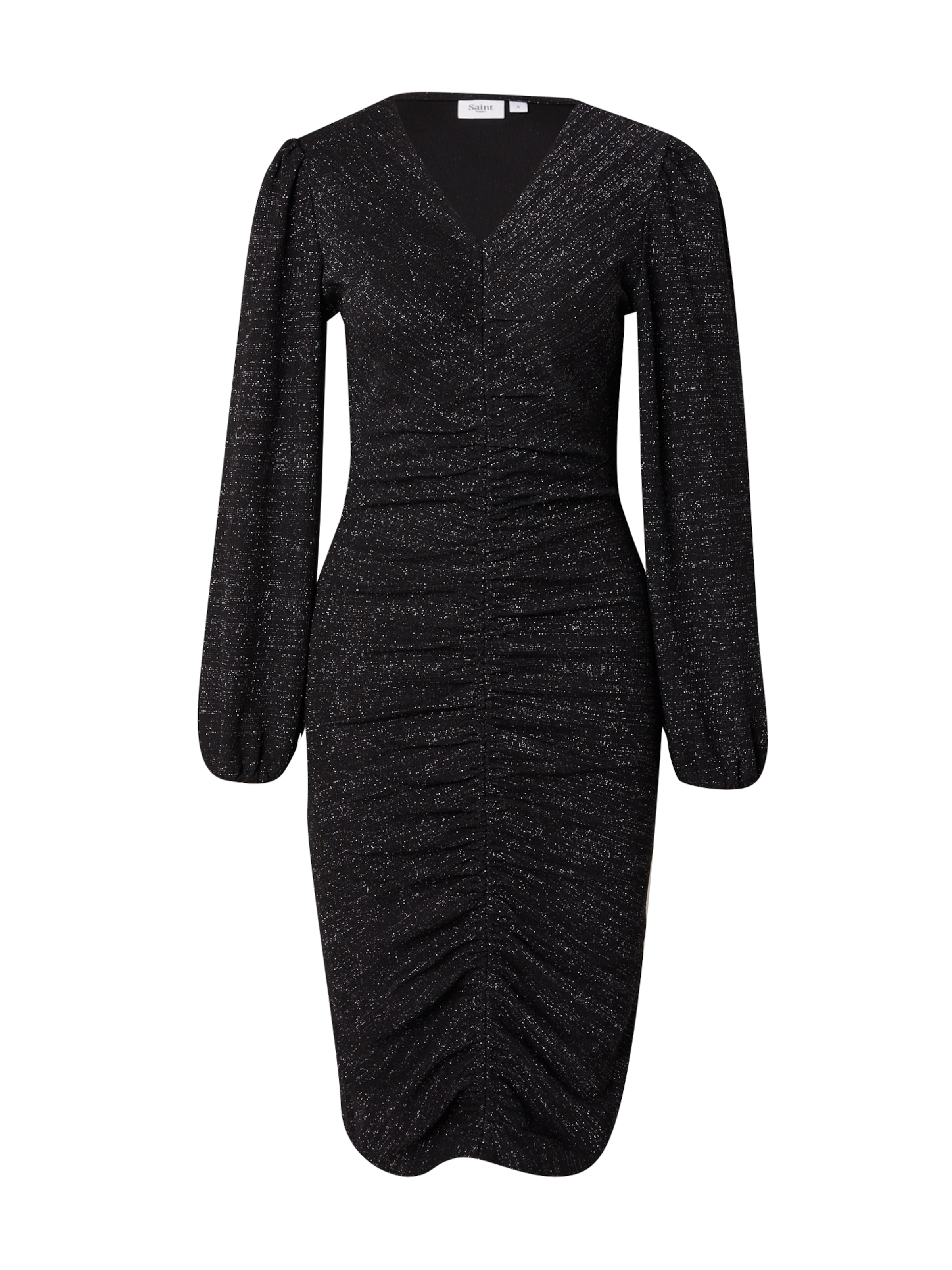 SAINT TROPEZ Koktejlové šaty 'Hela' – černá: přední strana