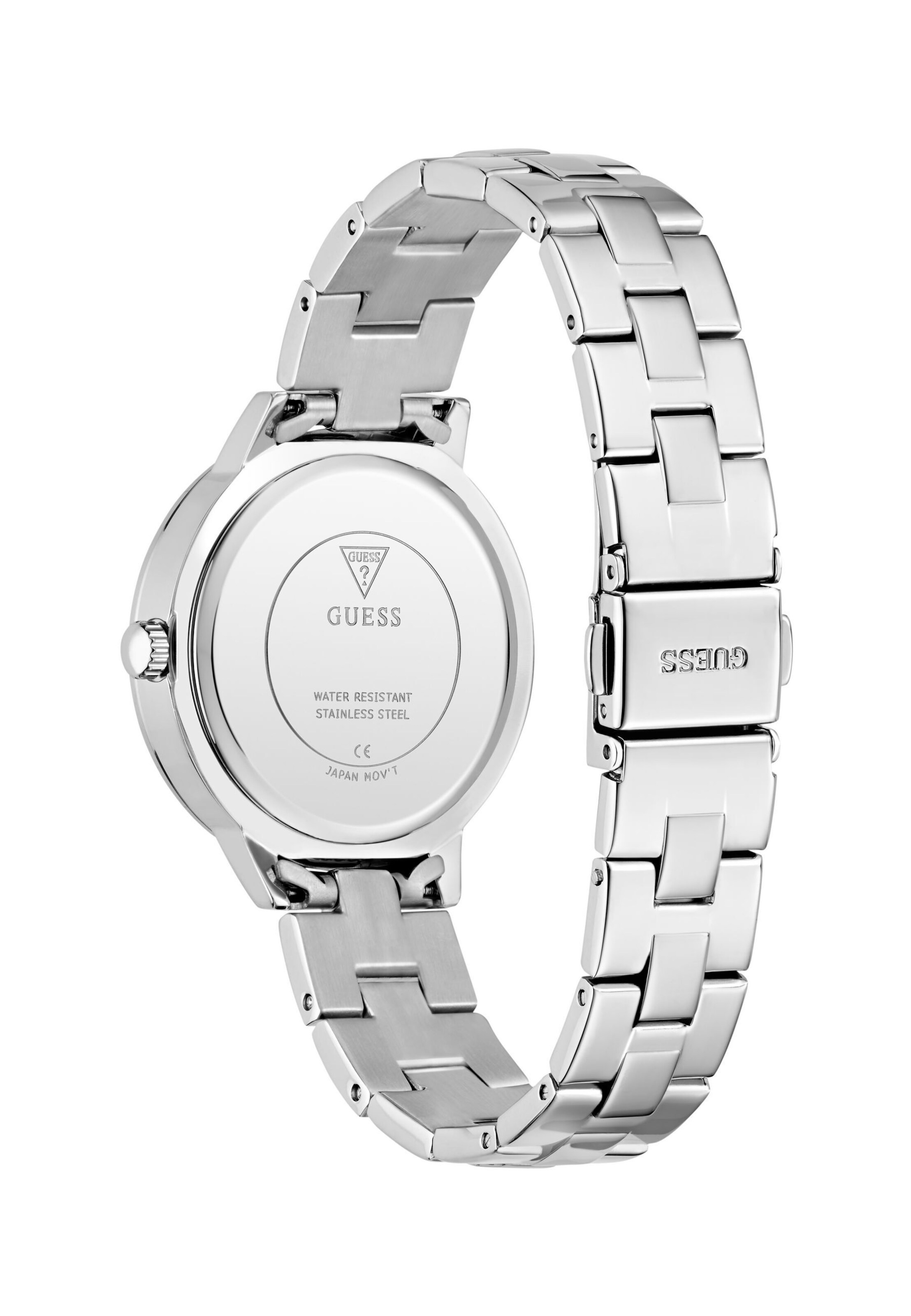 GUESS Analogt ur 'G lace' i sølv