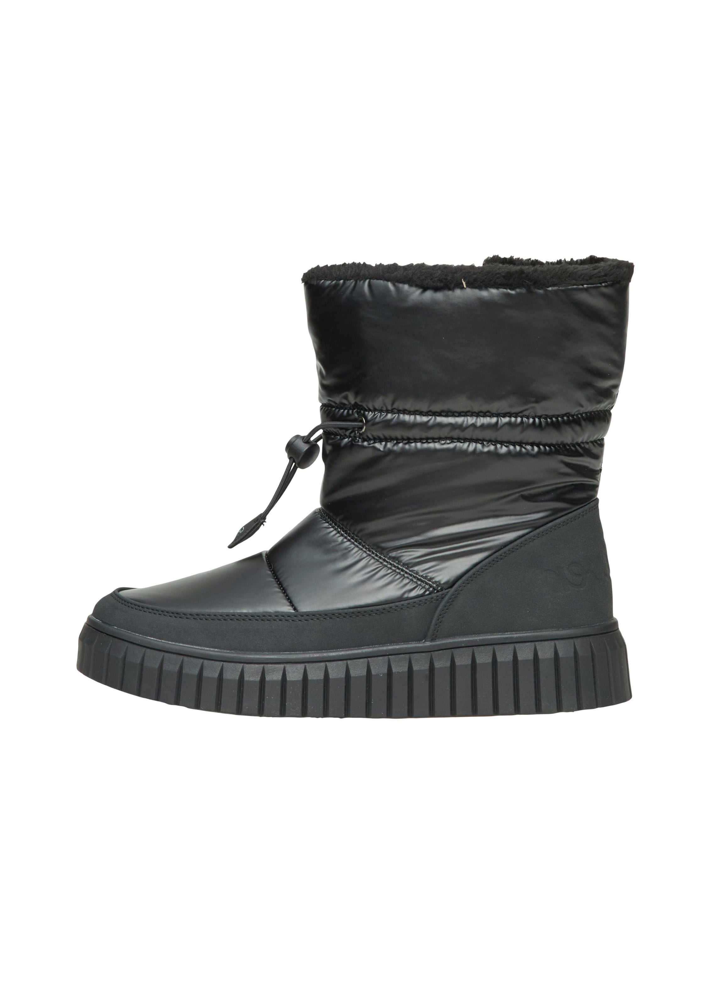 s.Oliver Snowboots in Schwarz: Vorderseite