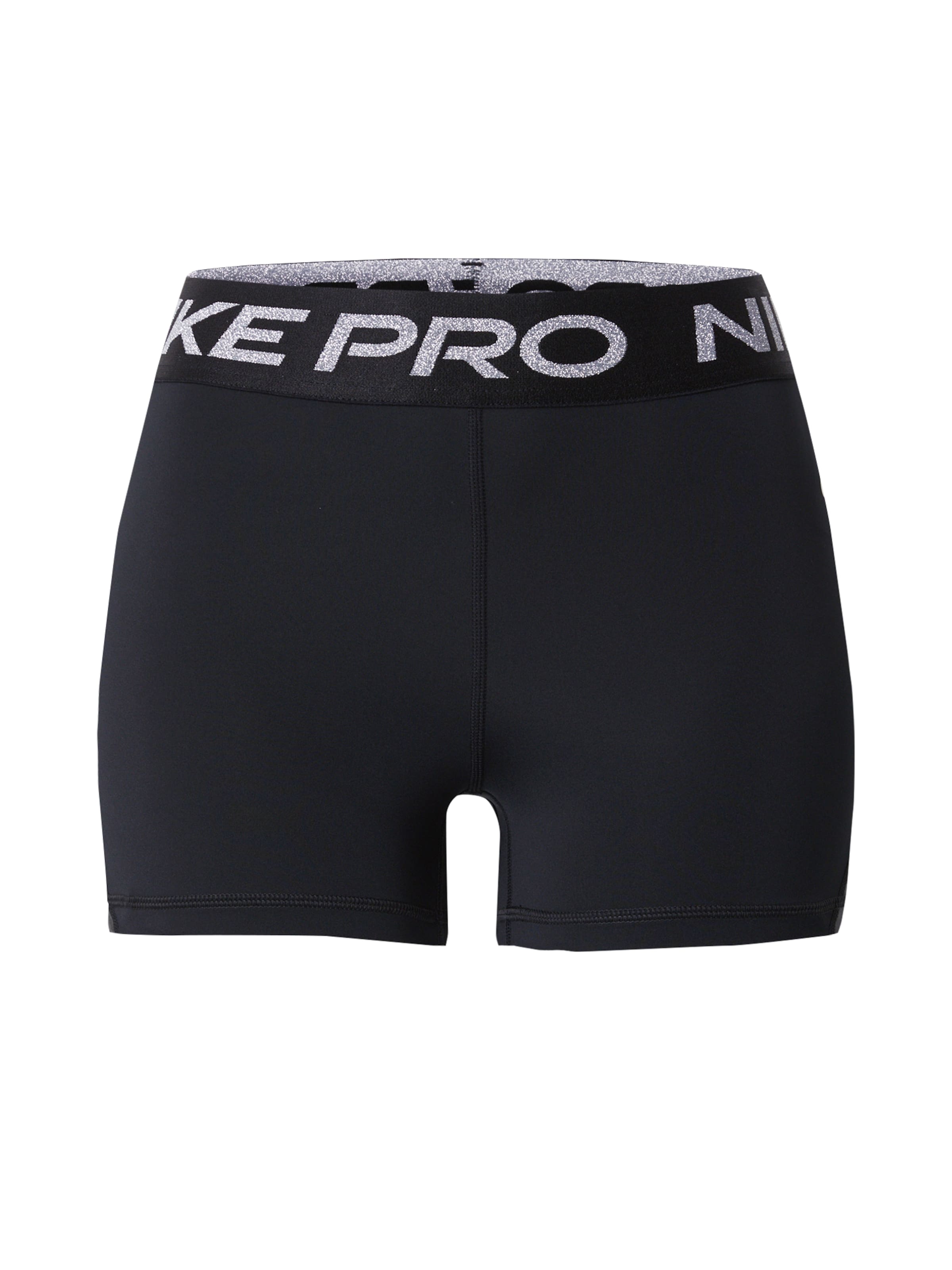 NIKE Skinny Workout Pants in Black: front