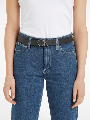 Ceinture Calvin Klein en noir : devant