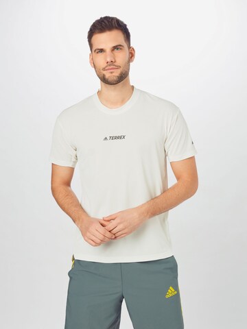 ADIDAS TERREX Functioneel shirt 'Alla' in Wit: voorkant