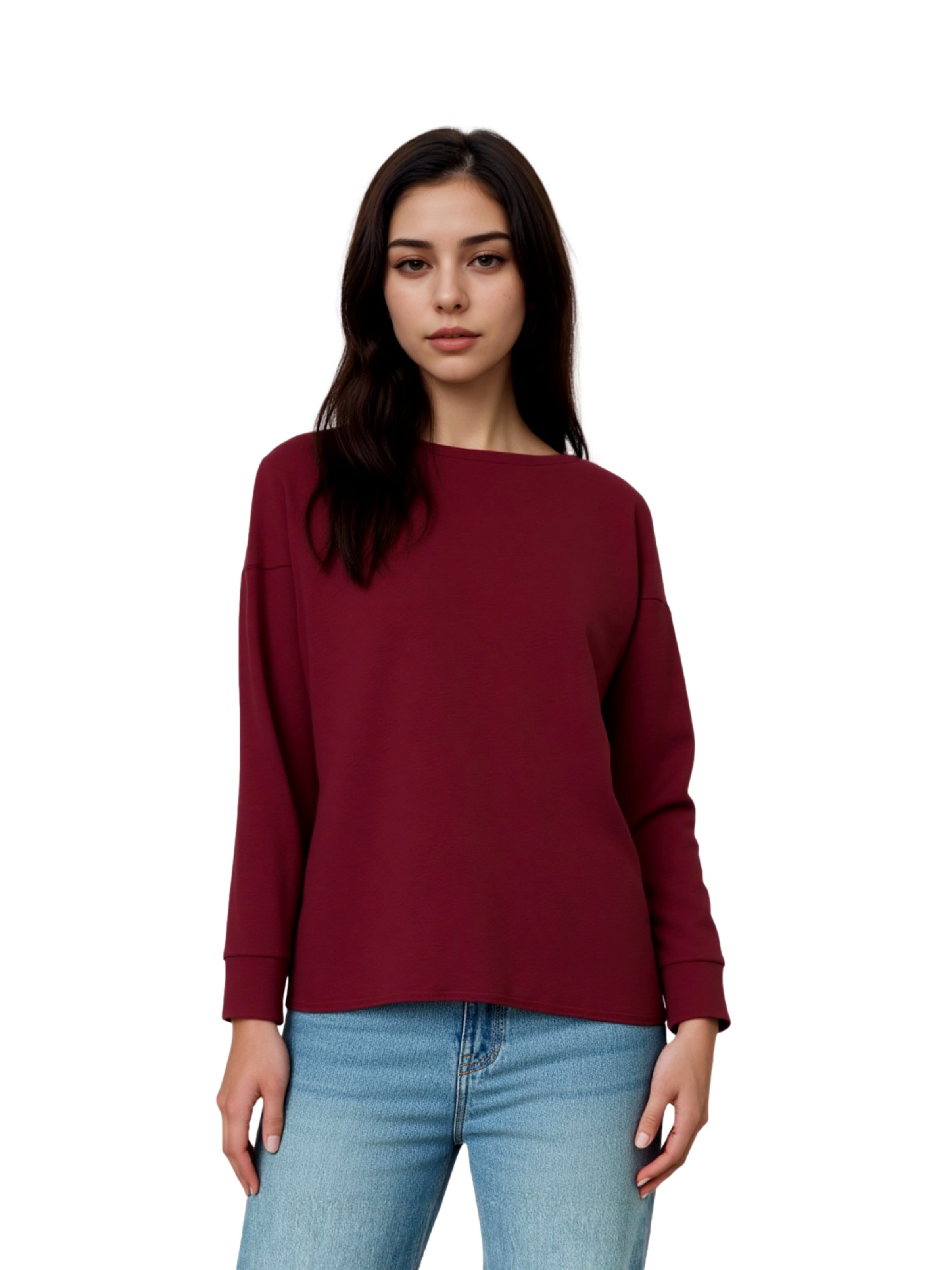 Elbsand Sweatshirt 'Riane' in Rood