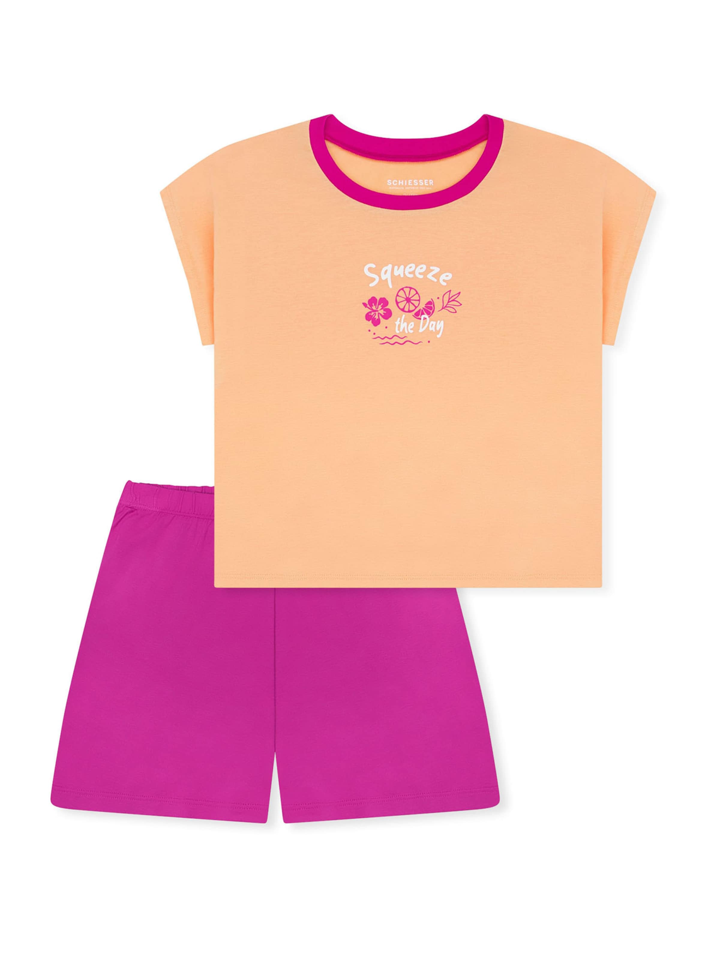 Pyjama ' Teens Nightwear ' SCHIESSER en orange : devant