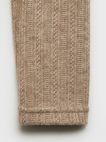 MANGO Pullover 'POINTE' in Braun