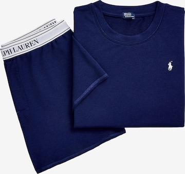 Pyjama ' Club Terry ' Polo Ralph Lauren en bleu : devant