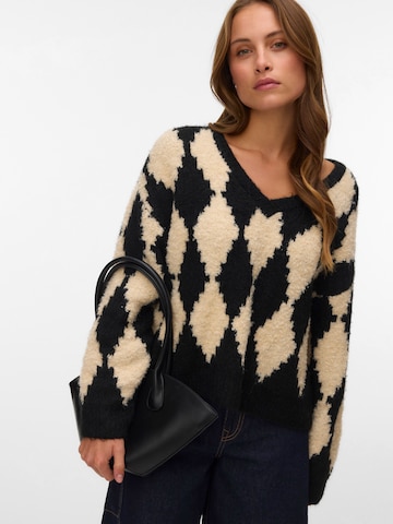 VERO MODA Pulóver 'VMCOLLEEN' - fekete: elől