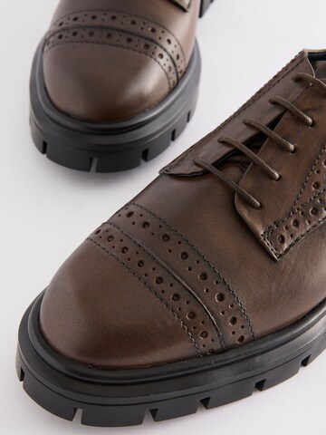 Next Lace-Up Shoes in Brown