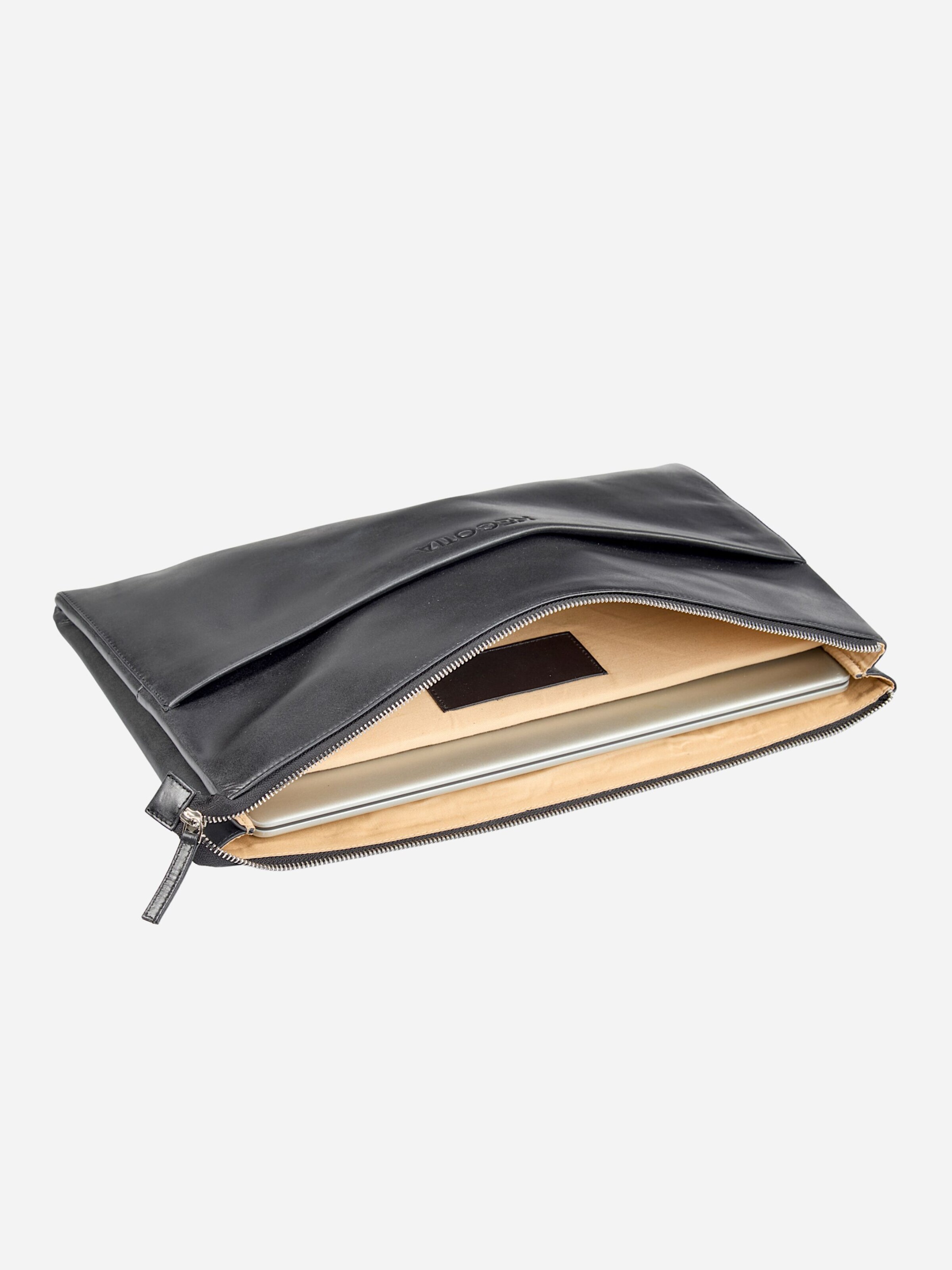 Borsa per laptop 'Notion 15.6 inch' di NEGOTIA Leather in nero