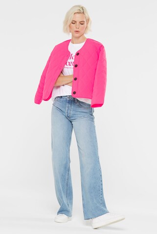SENSES.THE LABEL Between-Season Jacket in Pink