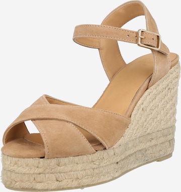 Sandales Castañer en beige : devant