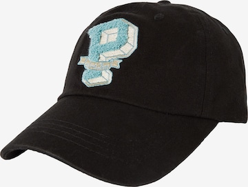 Cappello da baseball di Bershka in nero: frontale