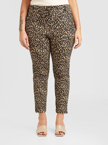 Coupe slim Pantalon 'GOLDTRASH CLASSIC' ONLY Carmakoma en noir : devant