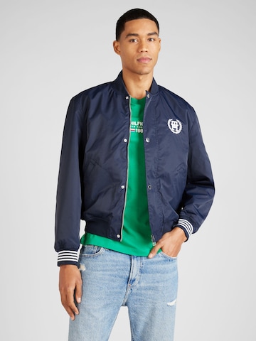 TOMMY HILFIGER - Chaqueta de entretiempo en azul: frente