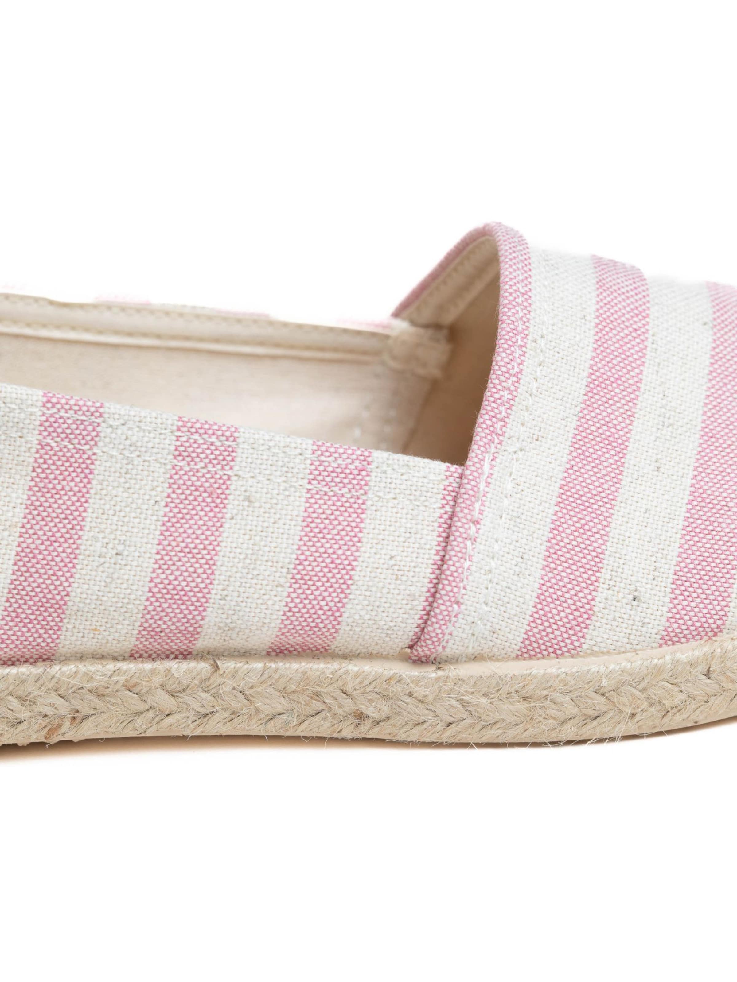 Gottstein Espadrilles 'Espadrille Camping Linen duo' in Pink