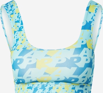 Lapp the Brand Bralette Sports Bra in Blue: front