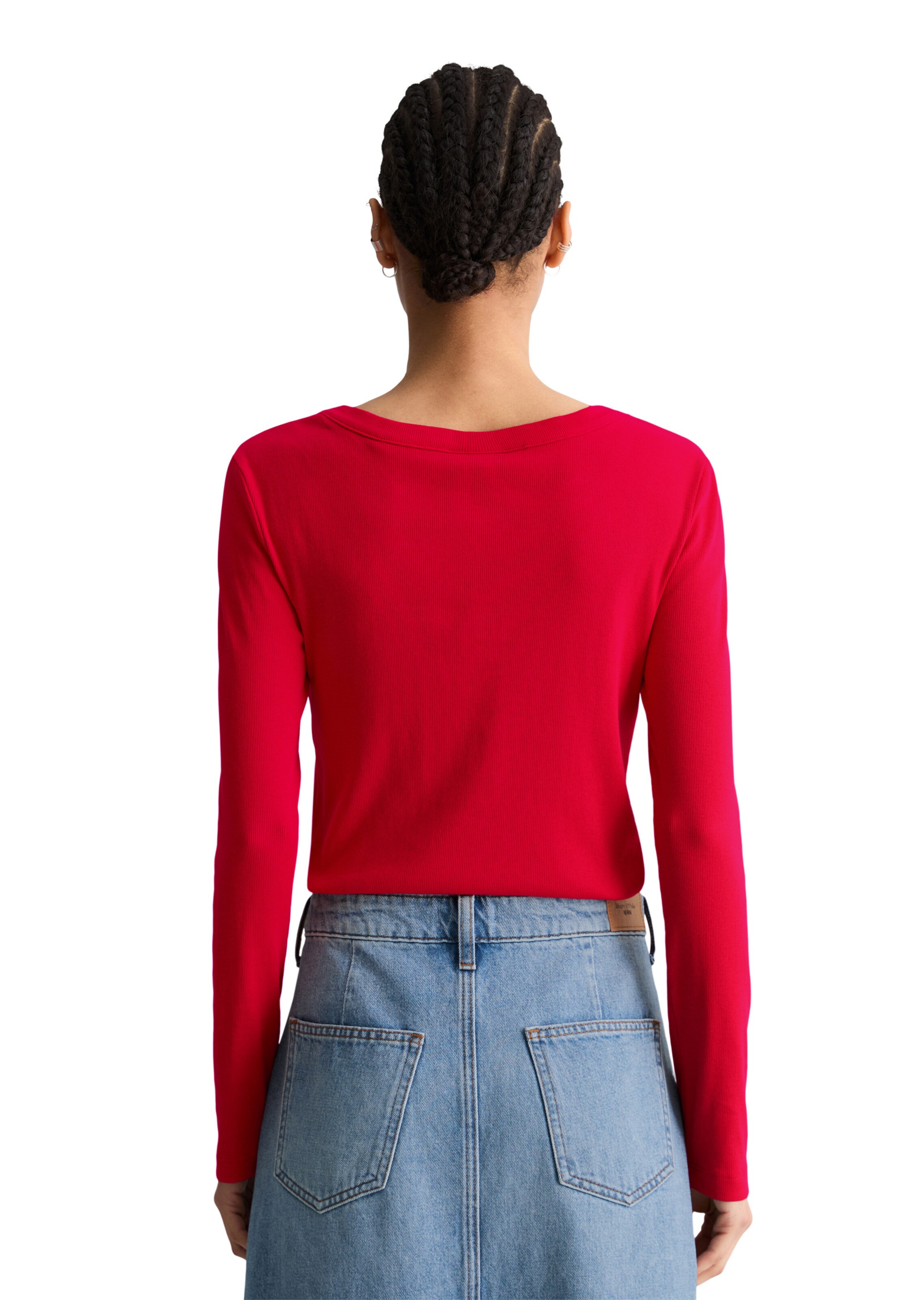 Marc O'Polo DENIM Shirt 'Serafino' in Rot