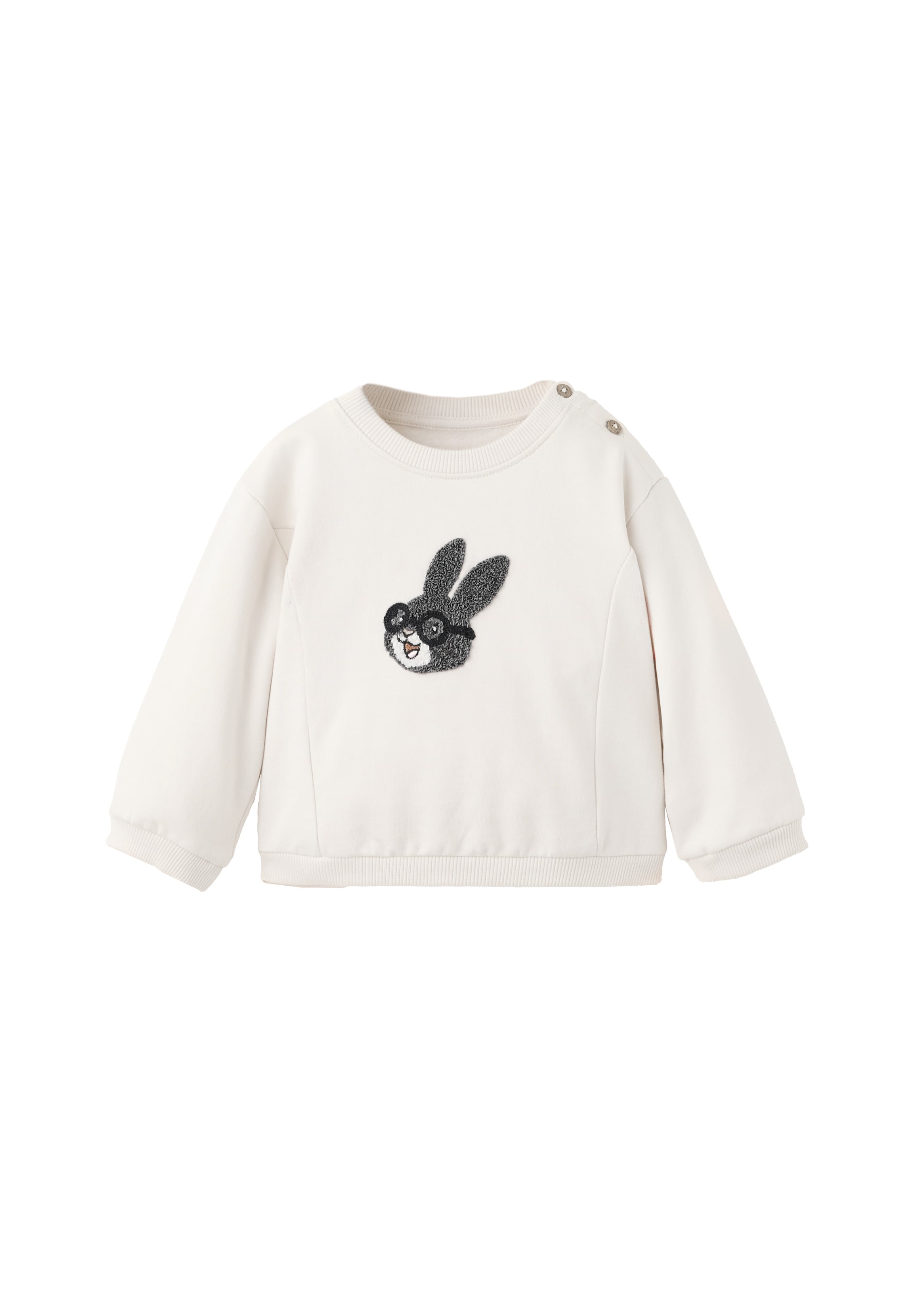MANGO KIDS Sweat 'ATOMS' en 74 en beige clair / graphite / noir / blanc, Vue avec produit
