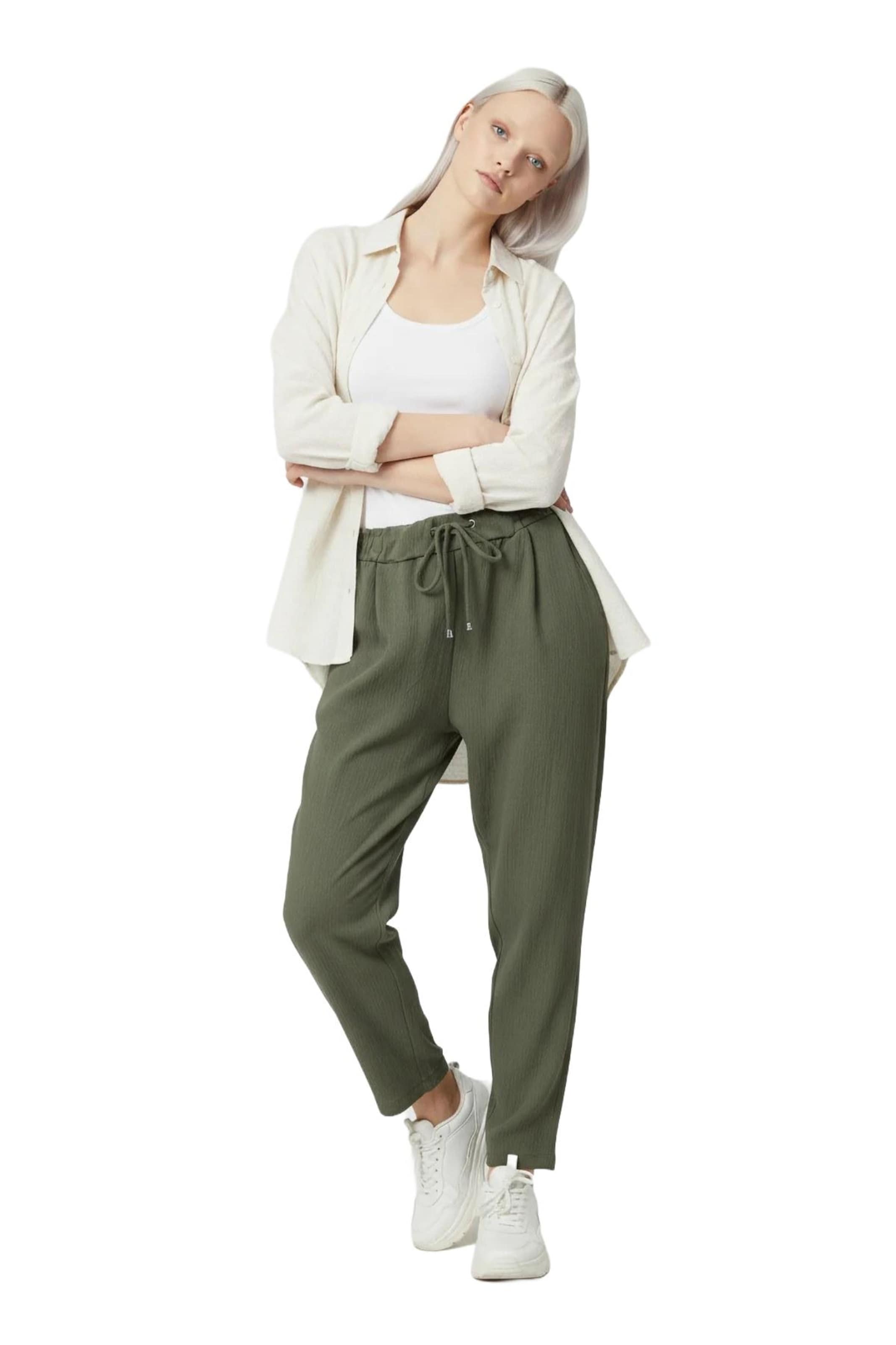 Effilé Pantalon à pince No Matter What en vert