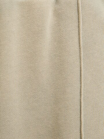 Bershka Szeroka nogawka Spodnie w kolorze szary