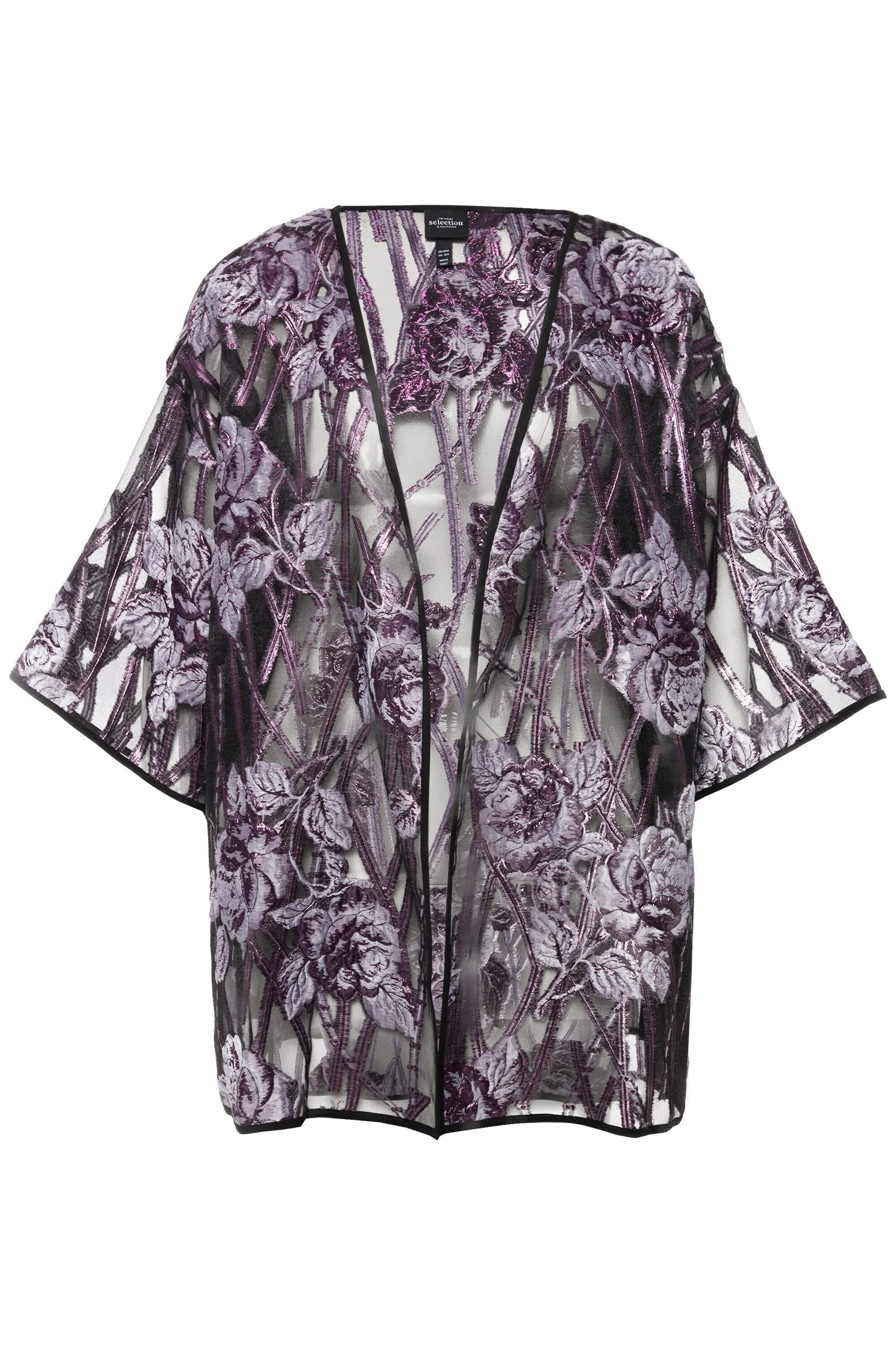 Ulla Popken Kimono in Lila: Vorderseite