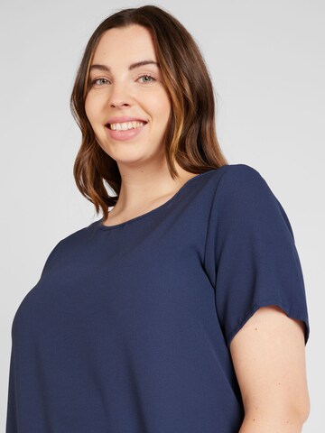 ONLY Carmakoma Blouse 'Vica' in Blauw