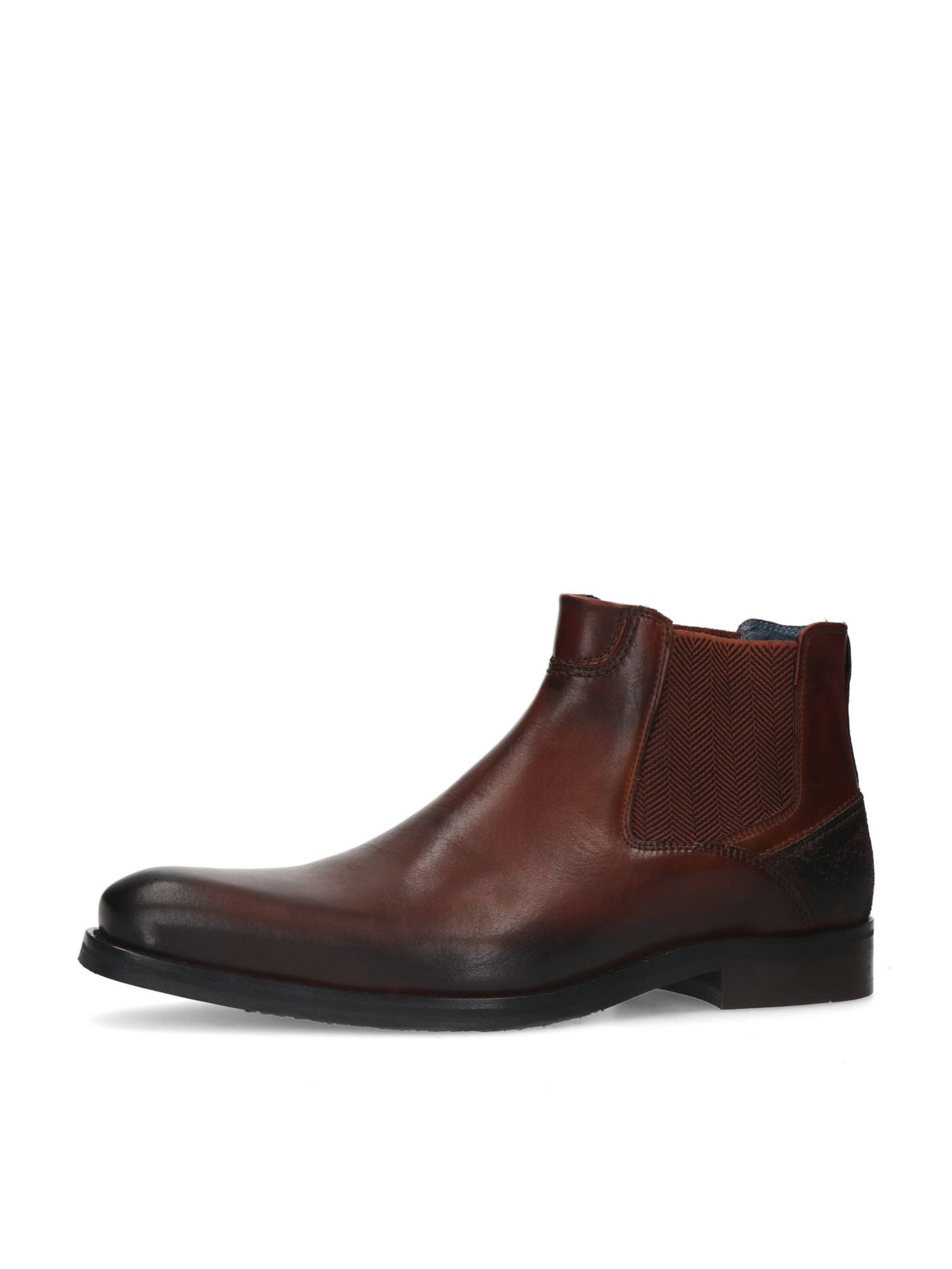 MANFIELD Chelsea boots in Bruin: voorkant