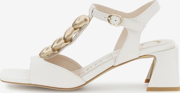 CAFè NOIR Strap sandal in Beige: front