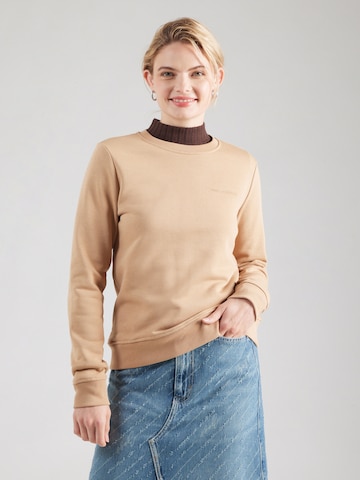 Sweat-shirt 'ESSENTIAL' Karl Lagerfeld en marron : devant