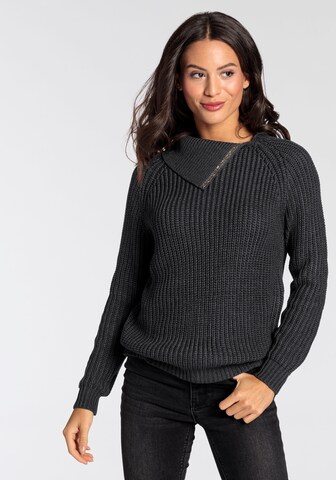 LAURA SCOTT Sweater in Grey: front