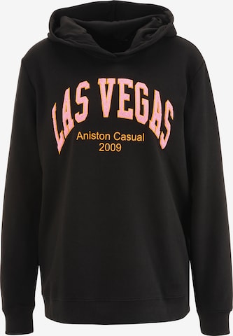 Aniston CASUAL Sweatshirt in Schwarz: predná strana