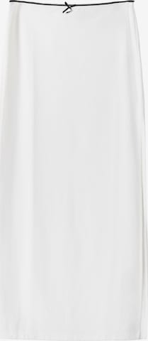 Bershka Spódnica w kolorze biały: przód